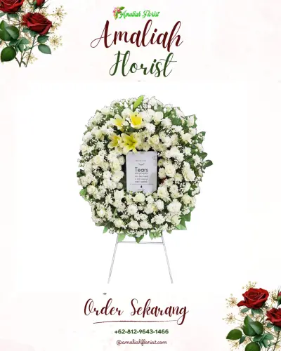 Krans Bunga Duka Cita di Pesayangan